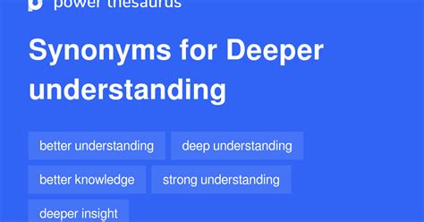 deeper understanding synonym