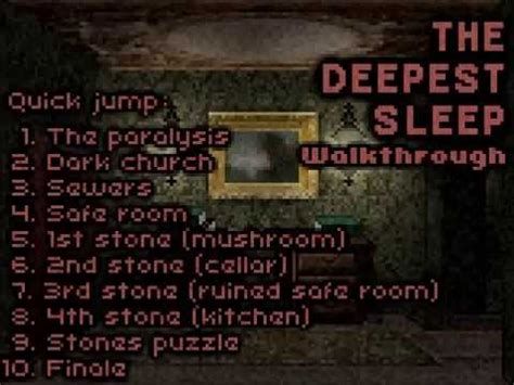 Deepest Sleep Walkthrough