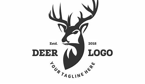 Deer head vector logo black 626514 Vector Art at Vecteezy