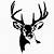 deer head stencil printable