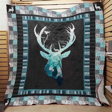 Deer Blue Blanket
