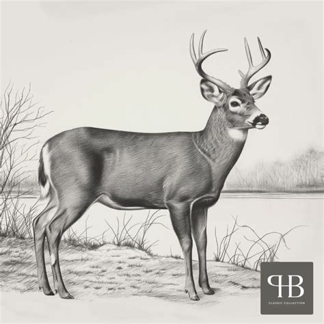 deer drawing beautiful