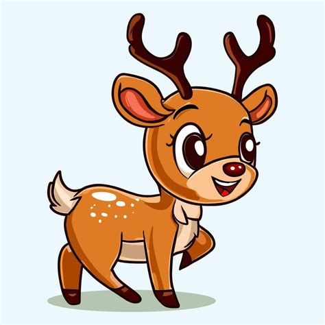 deer drawing cartoon