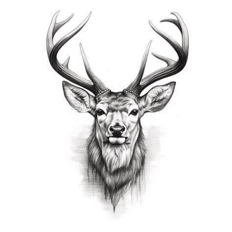 deer drawing tattoo
