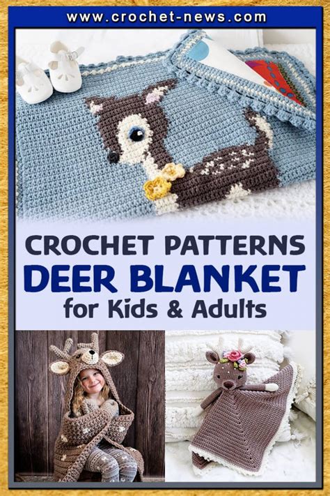 Deer Head Blanket Crochet Pattern