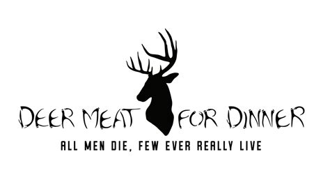 Deer Meat For Dinner Logo