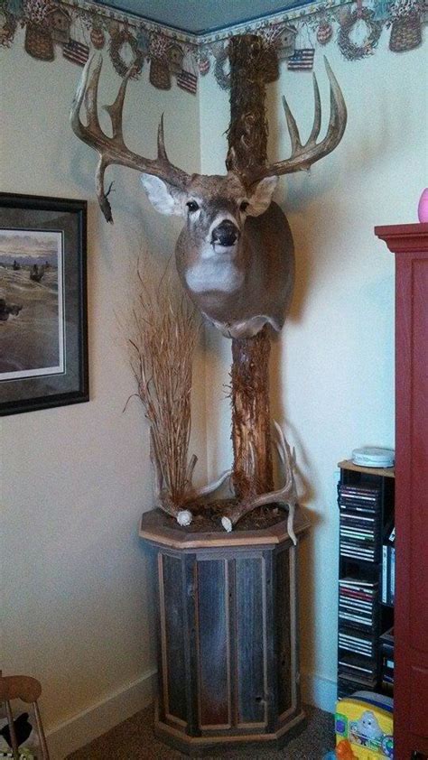Deer Mount Wall Pedestal