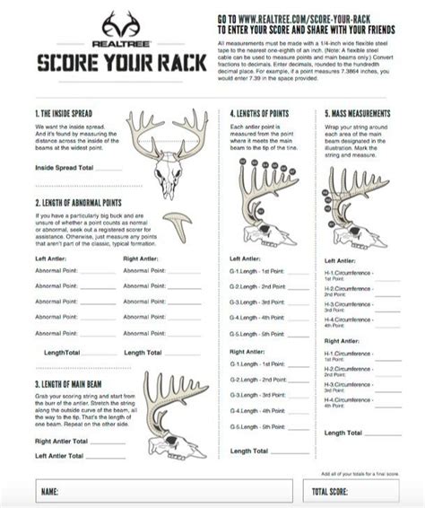 Deer Rack Scoring