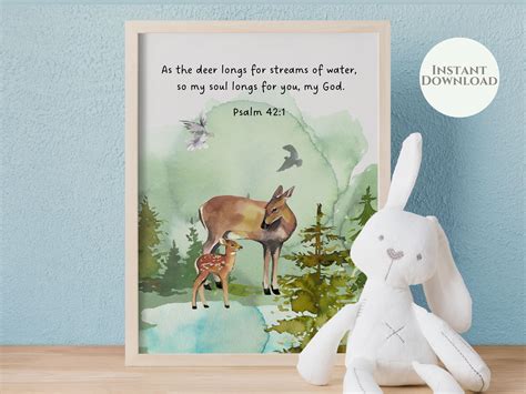 Deer Scripture Free Printable