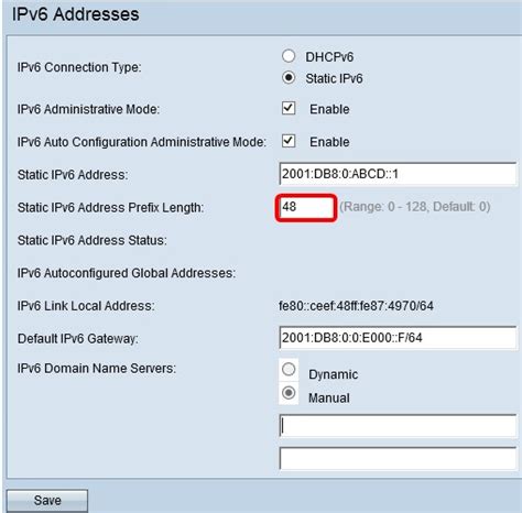 default gateway ipv6 cisco
