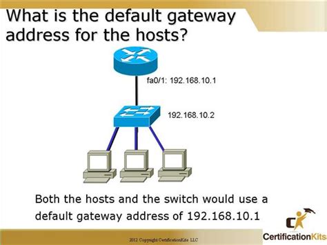 Default Gateway To Switch