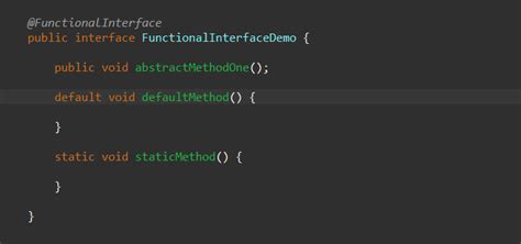default method in functional interface java