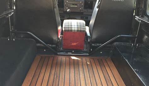 Teak wooden deck rear floor kit for Land Rover Defender