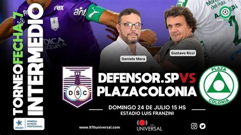 defensor sporting vs plaza colonia