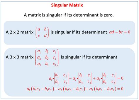 define a singular matrix