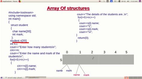 define array of structure in c