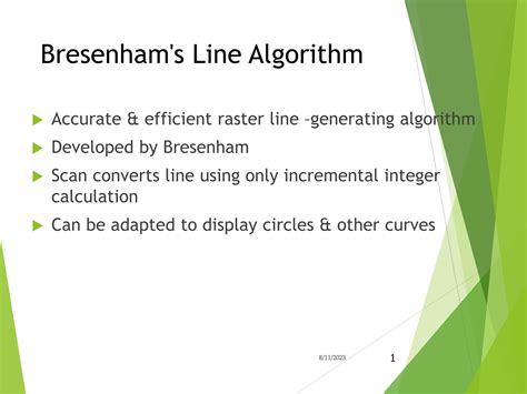 define bresenham algorithm in computer graphics