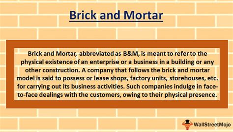 define brick and mortar