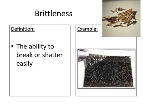 Define Brittle Substance