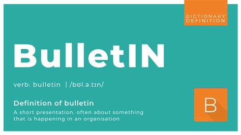Define Bulletin