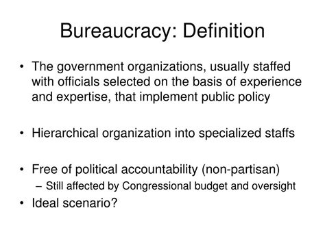 define bureaucracy in government