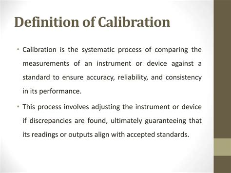 Define Calibration And Example