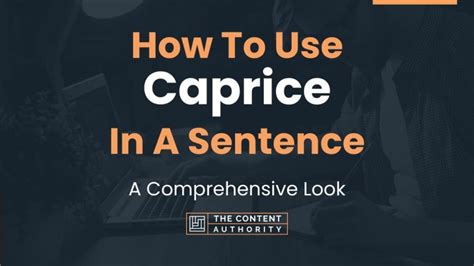 define caprice in a sentence