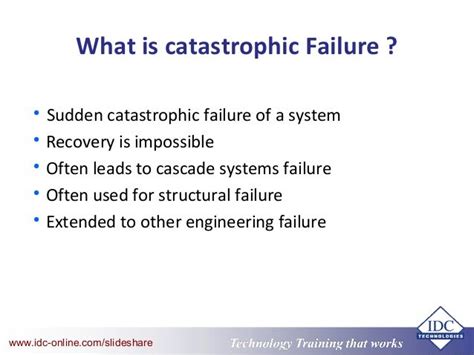 define catastrophic failure in engineering