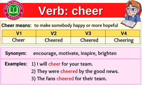 Define Cheer Verb