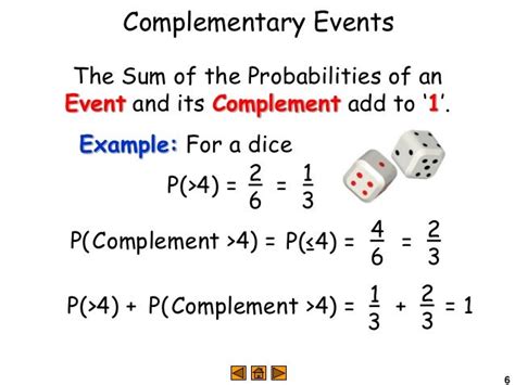 define complementary in probability