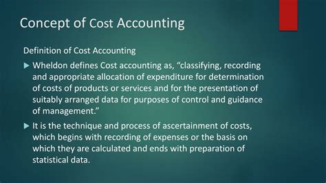 Define Cost In Accounting