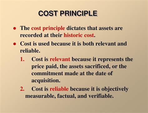 Define Cost Principle