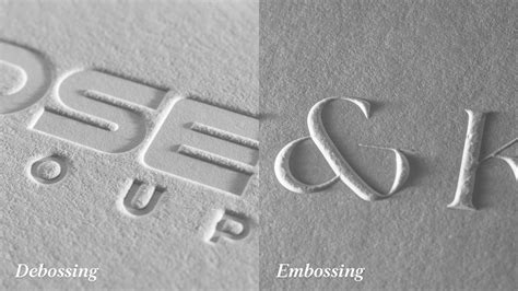 Define Debossing