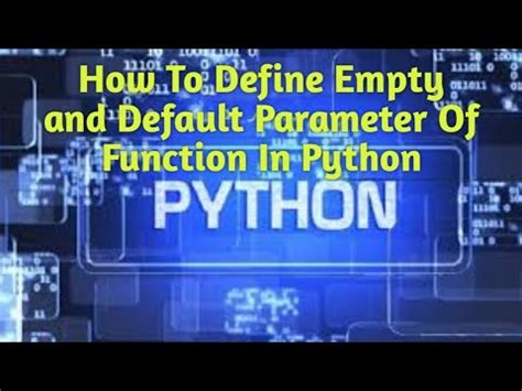 define default parameter in python
