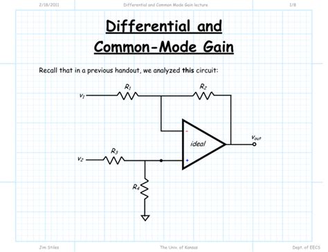 Define Differential Mode Gain