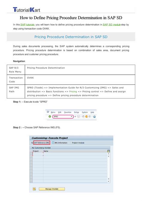 define document pricing procedure in sap sd