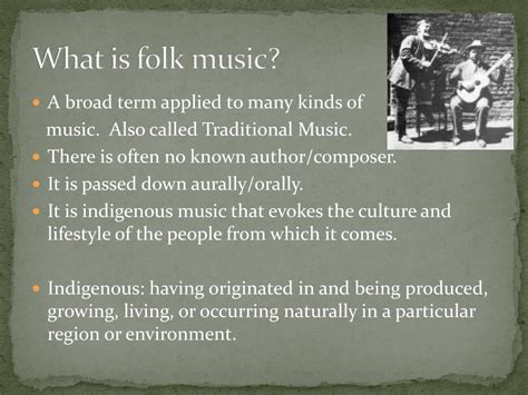 Define Folk Music