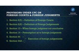 define foreign judgments in cpc
