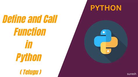 define function in python and call