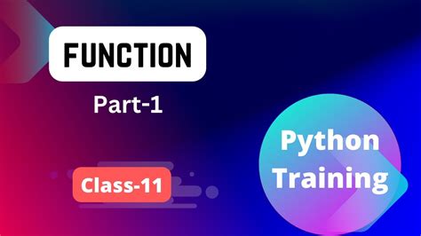 define function in python class 11