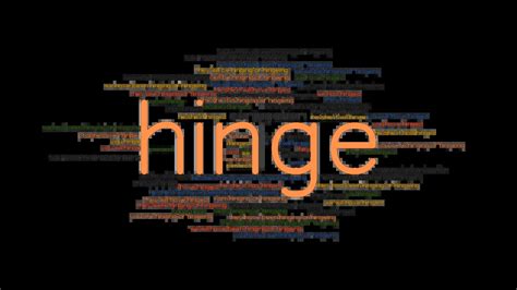 Define Hinge Past Tense