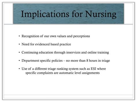 define implications in nursing