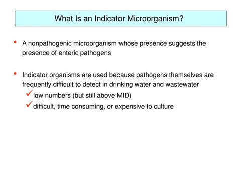 Define Indicator Microorganisms