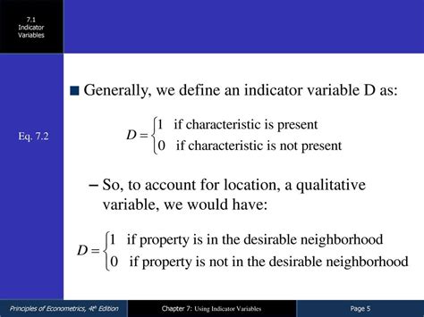 Define Indicator Variable