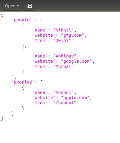 define json in python