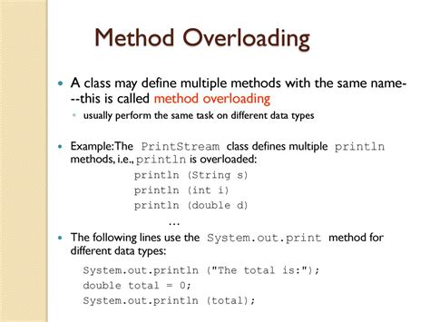 define method overloading with example