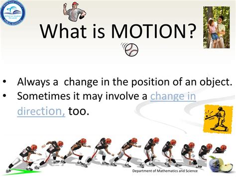define motion in basic science