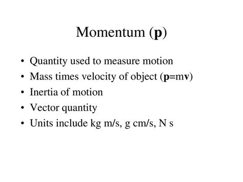 Define Motion Quantity