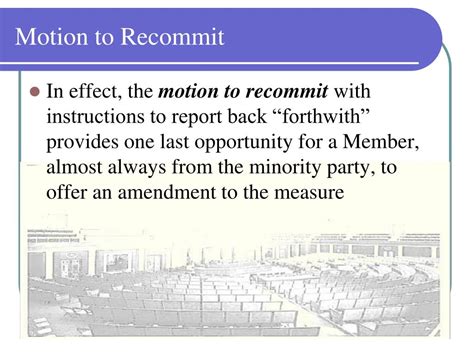 Define Motion To Recommit