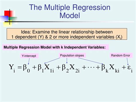 define multiple regression model